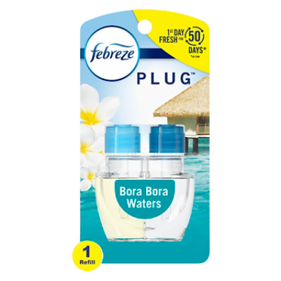 Febreze Air Freshener Odor Eliminating Fade Defy PLUG Refill Bora Bora - Each