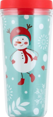 Eastman Tritan Double Wall Tumbler Holiday Snowman - 10 Oz - Image 2