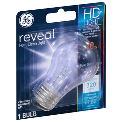 GE 40w Reveal Clear A15 Fan 1pk Light Bulbs - Each