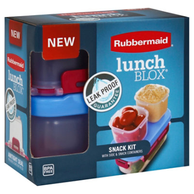 Rubbermaid Lunch Blox Snack Kit Leak Proof With Side & Snack Containers Box  - Each - Albertsons