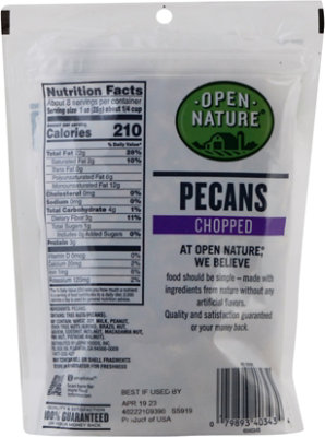 Open Nature Pecans Chopped Bag - 8 Oz - Image 7