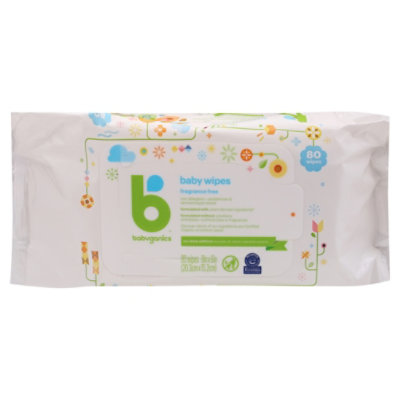 babyganics Baby Wipes - 80 Count - Image 1