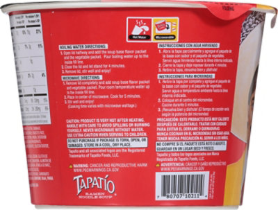 Tapatio Ramen Bowl Original - 3.7 Oz - Image 6