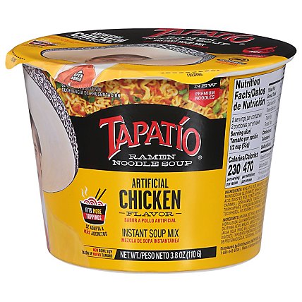 Tapatio Ramen Bowl Chicken - 3.7 Oz - Image 3