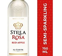 Stella Rosa Wine Semi Sweet Red Apple Il Conte Bottle - 750 Ml