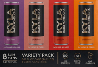 Kyla Hard Kombucha Variety Pack In Cans - 8-12 Fl. Oz. - Image 6