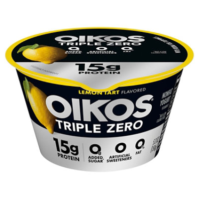 Oikos Triple Zero Lemon Tart Greek Yogurt - 5.3 Oz - Image 1