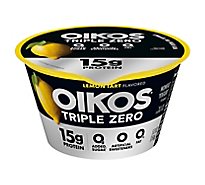 Oikos Triple Zero Greek Yogurt Blended Nonfat Lemon Tart - 5.3 Oz