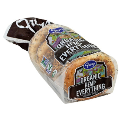 Franz Organic Everything Hemp Bagels - 17 Oz