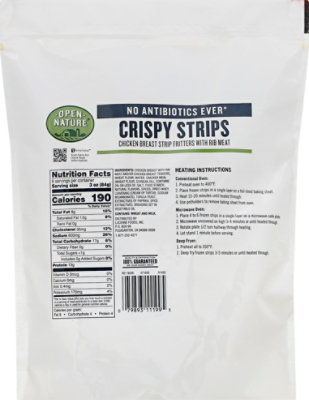 Open Nature Chicken Strips Crispy - 18 Oz - Image 5