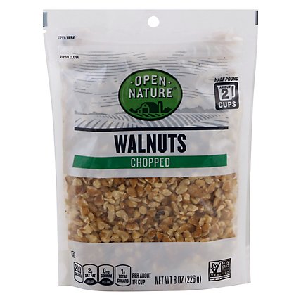 Open Nature Walnuts Chopped Bag - 8 Oz - Image 2
