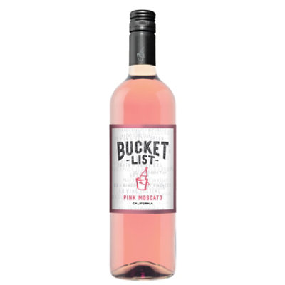 Bucket List Pink Moscato Pink Wine - 750 Ml - Image 1
