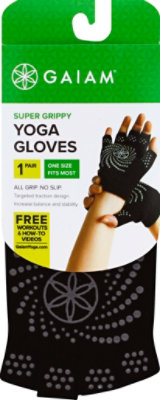 Gaiam Yoga Gloves Super Grippy - Each - Image 2