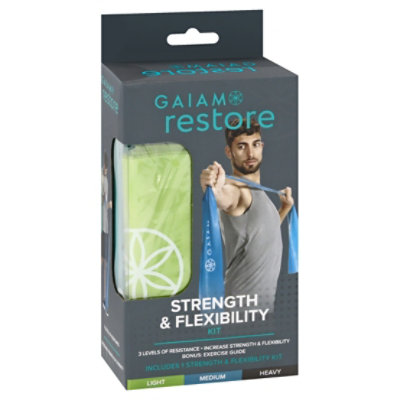 Gaiam Restore Strength & Flexibility Kit Box - Each - Tom Thumb
