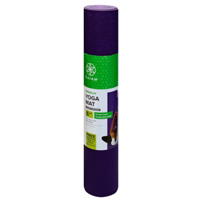 Gaiam Yoga Mat Premium 2 Color 5MM Plum Jum - Each - Image 1