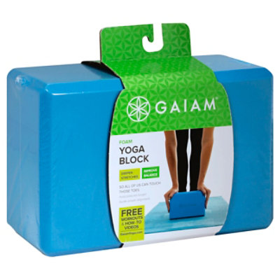 Gaiam Yoga Blocks, Set of 2 Vivid Blue 