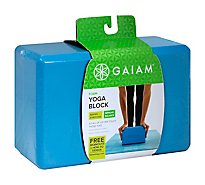 Gaiam Yoga Block Foam Vivid Blue - Each