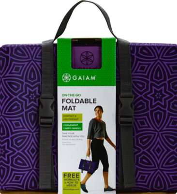 Gaiam Yoga Mat Foldable On The Go - Each - Image 2