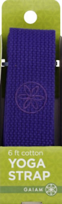 Gaiam Yoga Strap Cotton 6 Feet Purple Box - Each - Image 2