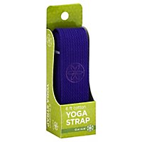 Gaiam Yoga Strap Cotton 6 Feet Purple Box - Each - Image 1