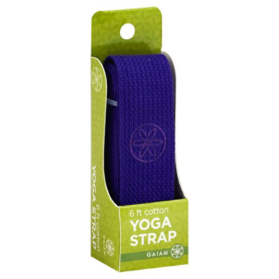 Gaiam Yoga Strap Cotton 6 Feet Purple Box - Each - Albertsons