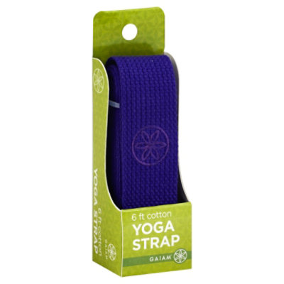 Gaiam Yoga Strap Cotton 6 Feet Purple Box - Each - Tom Thumb