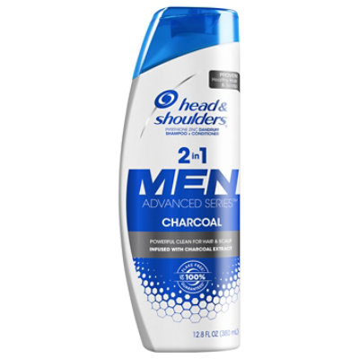 Head & Shoulders Men Advanced Series Charcoal Shampoo to Deep Clean & Detox Scalp - 12.8 Fl. Oz. - Image 2