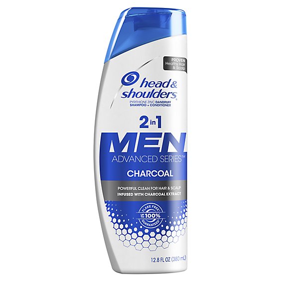 Head & Shoulders Men Advanced Series Charcoal Shampoo to Deep Clean & Detox Scalp - 12.8 Fl. Oz.