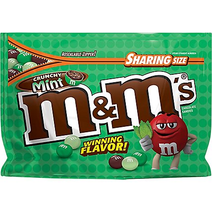 M&Ms Crunchy Mint Flavor Vote Winner Sharing Size 8 Oz - Image 2