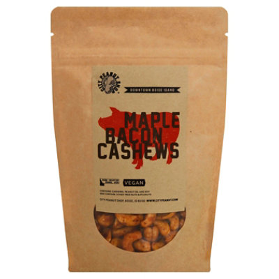 City Peanut Shop Maple Bacon Cashews - 4 Oz - Image 1