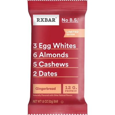 RXBAR Protein Bar Gingerbread 12g Protein - 1.8 Oz - Image 1