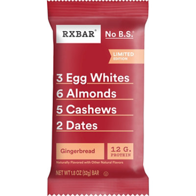 RXBAR Protein Bar Gingerbread 12g Protein - 1.8 Oz - Image 3