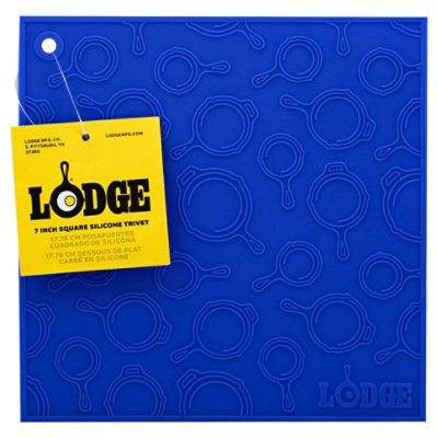 Lodge 7 In Blue Square Skillet Pattern Trivet - Each - Image 1