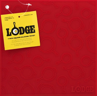 Lodge 7 In Red Square Skillet Pattern Trivet - Each - Image 2