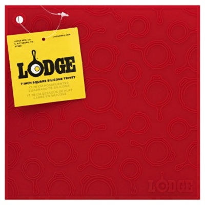 Lodge 7 In Red Square Skillet Pattern Trivet - Each