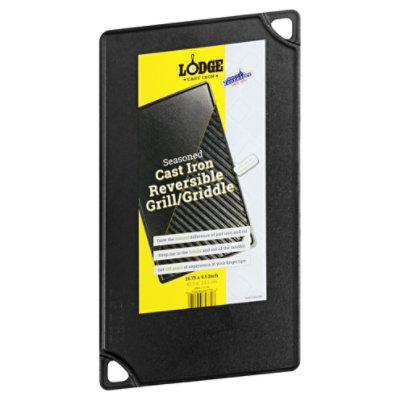 Lodge Cast Iron 16.75x9.5 In Reversible Grill/Griddle - Each - Image 1