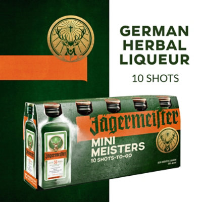 JAGERMEISTER - Pack de 24 unidades de botellitas mini de Jagermeister