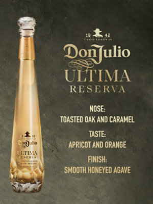 Don Julio Ultima Reserva Extra Añejo Solera Aged Tequila 80PF- 750 mL (Limited quantities may be available in store) - Image 3