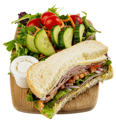 Haggen Half Ham Sandwich w/ Salad - Each - Image 1