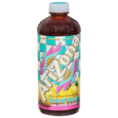 AriZona Iced Tea With Lemon Flavor Sun Brewed Style Bottle - 34 Fl. Oz.