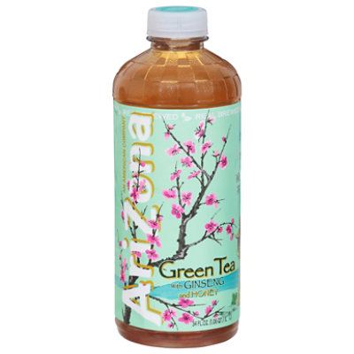 AriZona Green Tea With Ginseng and Honey Bottle - 34 Fl. Oz. - Image 3