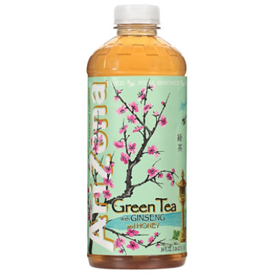 AriZona Green Tea With Ginseng and Honey Bottle - 34 Fl. Oz. - Image 2