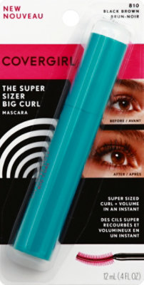 COVERGIRL Big Curl Mascara Reg Blk Brn - 0.406 Oz - Image 2