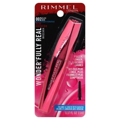 Rimmel Wonderfully Real Masc Wp Blk - 0.37 Fl. Oz. - Image 1