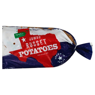 Signature Farms Potatoes Russet Jumbo - 8 Lb