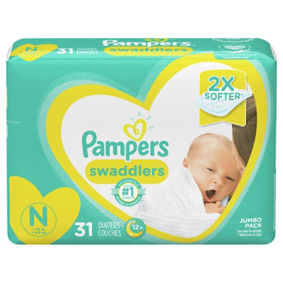 Pampers Swaddlers Softest Ever Diapers (Sizes: Newborn -7) - Sam's Club