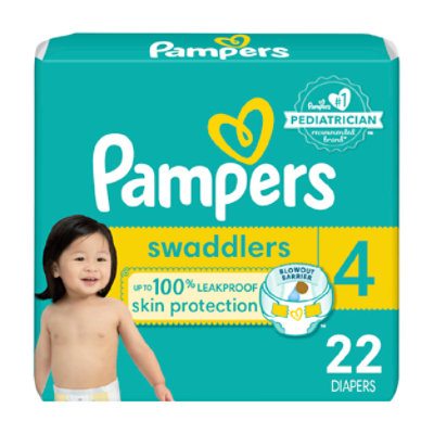 Pampers Swaddlers Active Size 4 Baby Diaper - 22 Count - Image 1