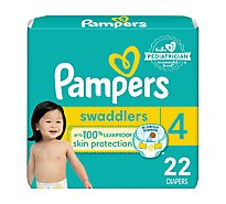 Pampers Swaddlers Active Size 4 Baby Diaper - 22 Count