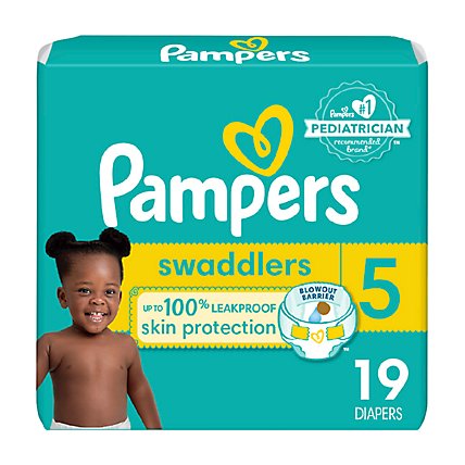 Pampers Swaddlers Active Size 5 Baby Diaper - 19 Count - Image 2