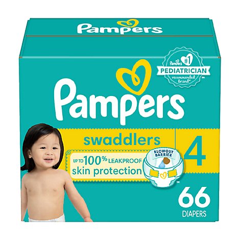 Pampers Swaddlers Diapers Active Baby Size 4 - 66 Count